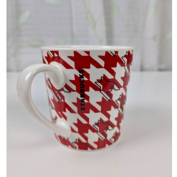 Starbucks | Red Houndstooth Pattern Mug Size 18 fl oz - Picture 2 of 5